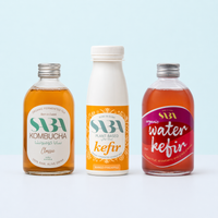 6 Kombucha/Water Kefir + 8 Coconut Milk Kefir